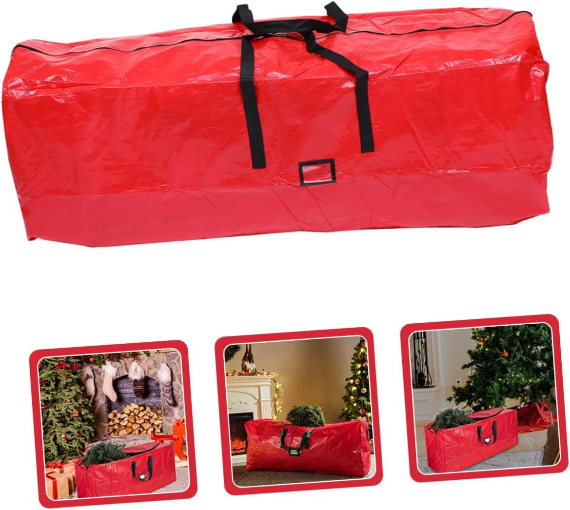 Waterproof Christmas Tree Storage Bag Zippered Tree Pouch 165x38x76cm Dustproof Organizer for Holiday Decorations and Artificial Storage