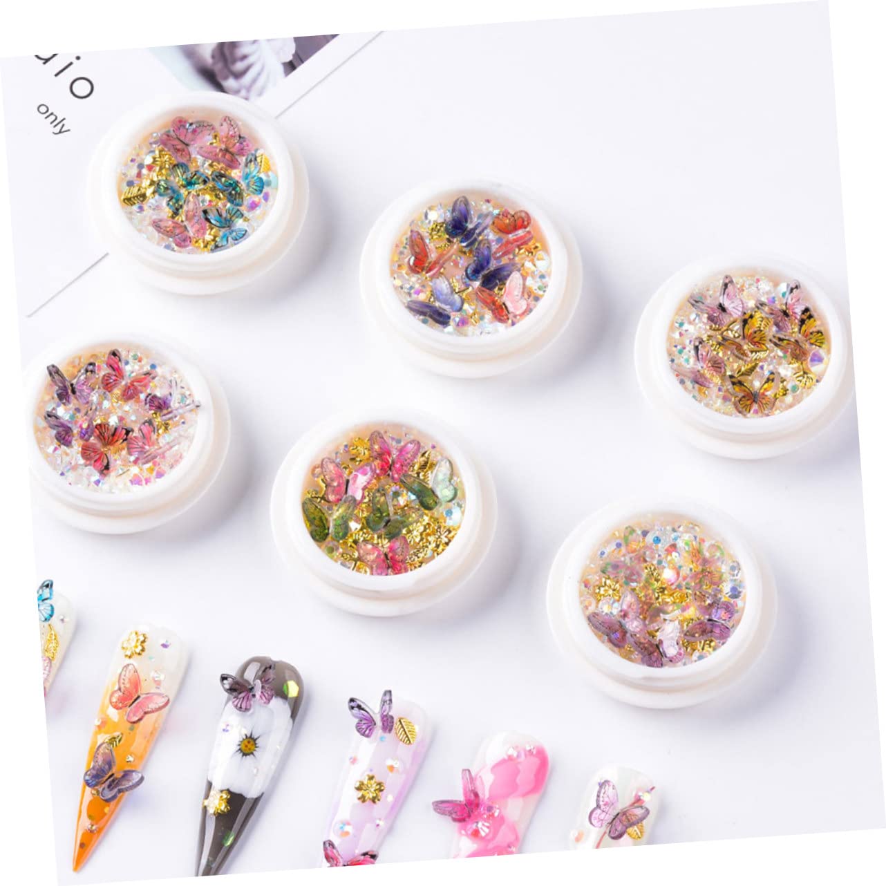 Ipetboom Decoraciones De Uñas De y Cajas Para Manicura Accesorios Para Diseño De Uñas