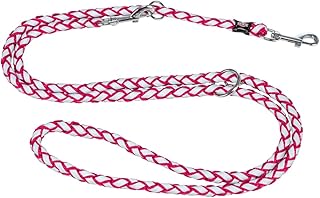 TRIXIE Hundeleine Cavo V-Leine S–M, 2,00 m ø 12 mm in fuchsia - verstellbare Leine mit reflektierenden Elementen - für kleine bis mittelgroße Hunde - 135811