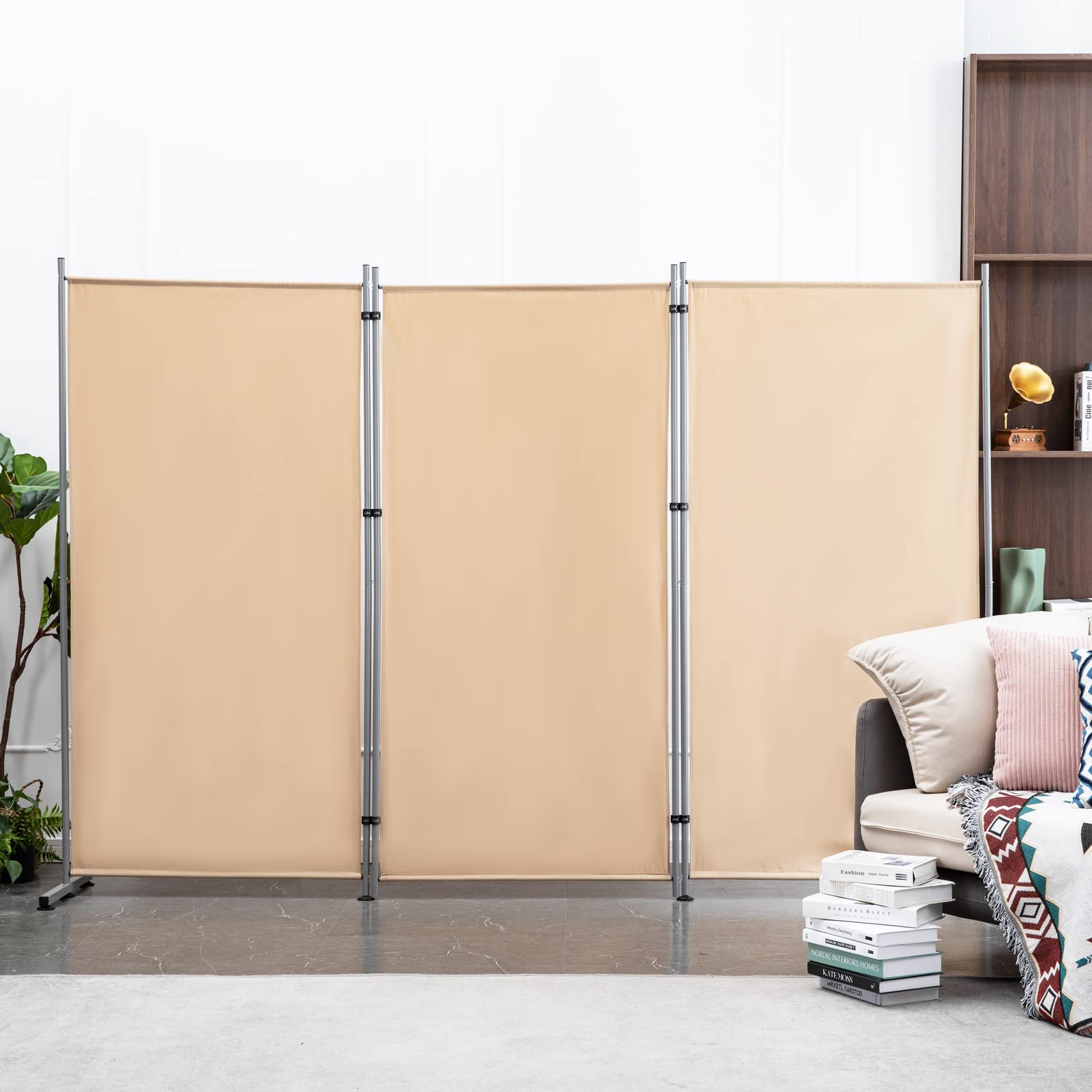 Buy TE DEUM 3 Panel Room Divider, 6 Ft Tall Folding Privacy Screen Room
