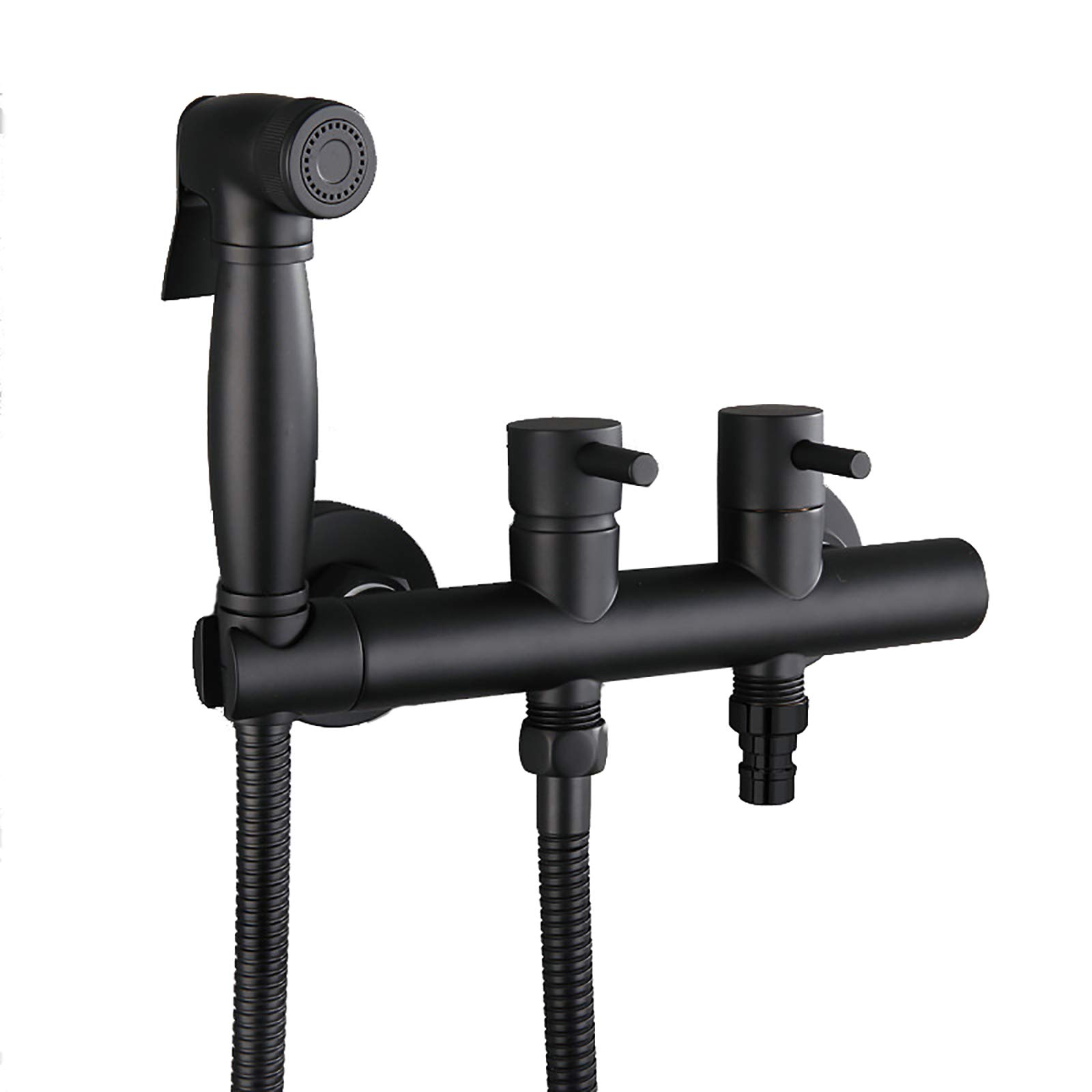 Rociador de bidé empotrado para inodoro, kit de higiene íntima de pared
