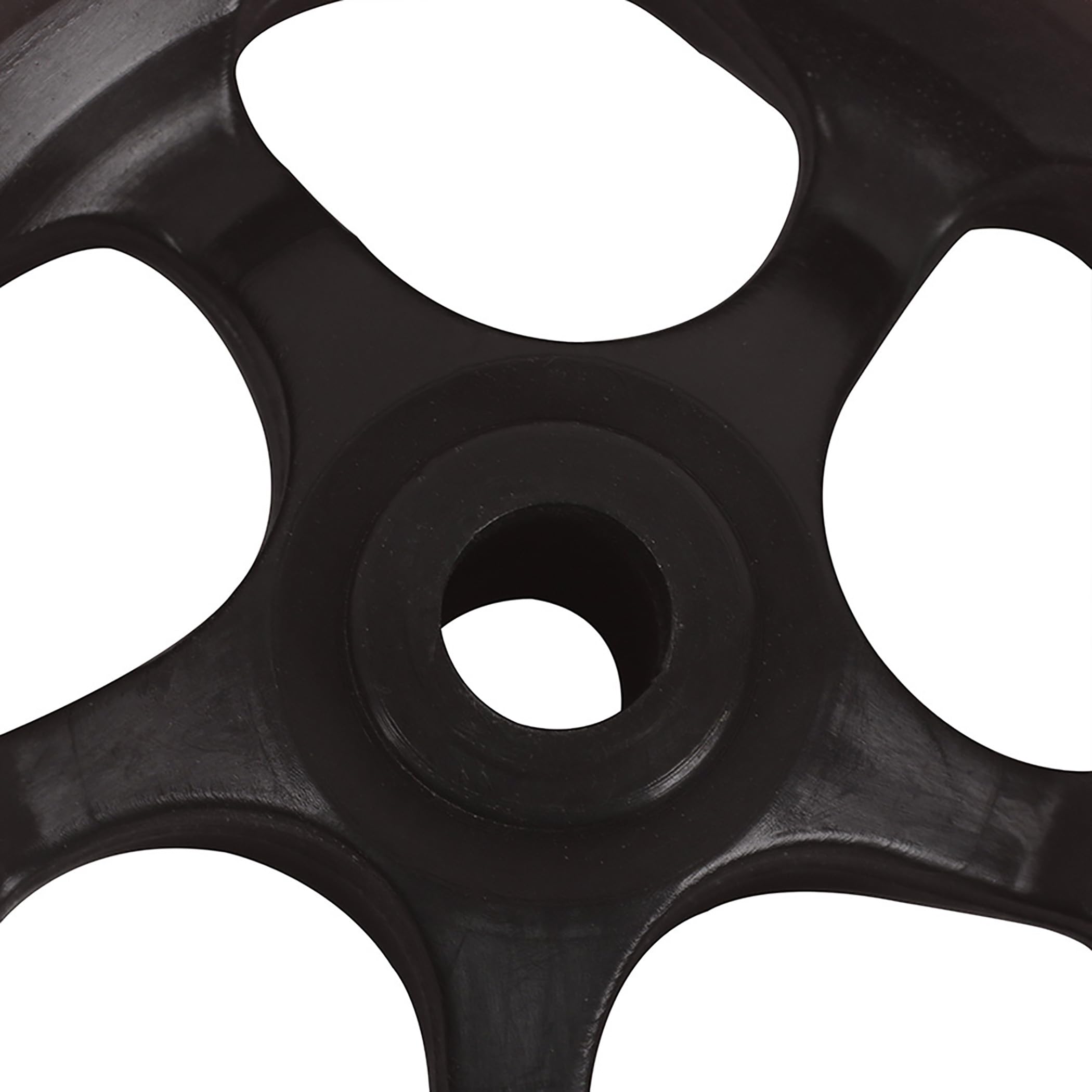 MOTO4U Lot de 4 roues de rechange pour moto - Support de levage avant et arrière - Triple arbre - Support de bras oscillant unilatéral - 4 pneus - Noir