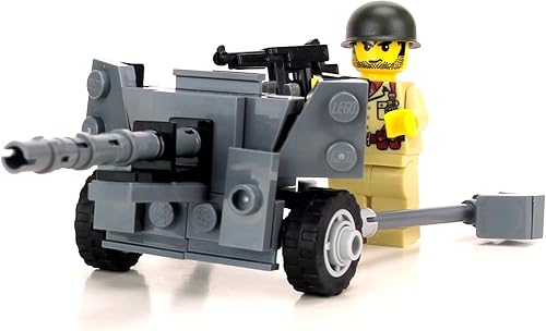 Miniatura 4 de Battle Brick Juego de artillería coleccionable de 2.244 in M1 at-Gun World War 2