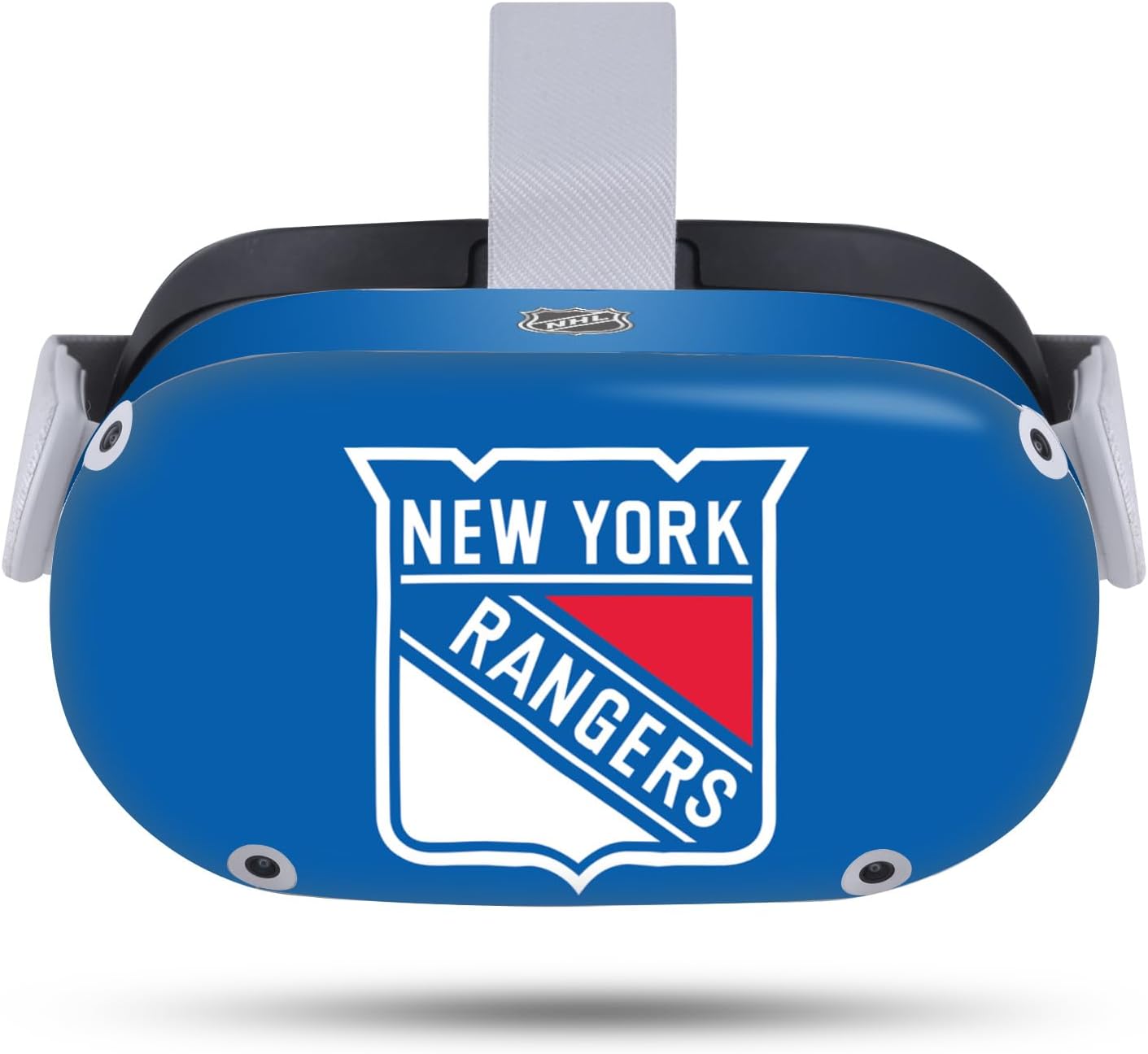 Head Case Designs Officially Licensed NHL Plain New York Rangers Vinyl Sticker Skin Decal Cover Compatible with Meta Quest 2