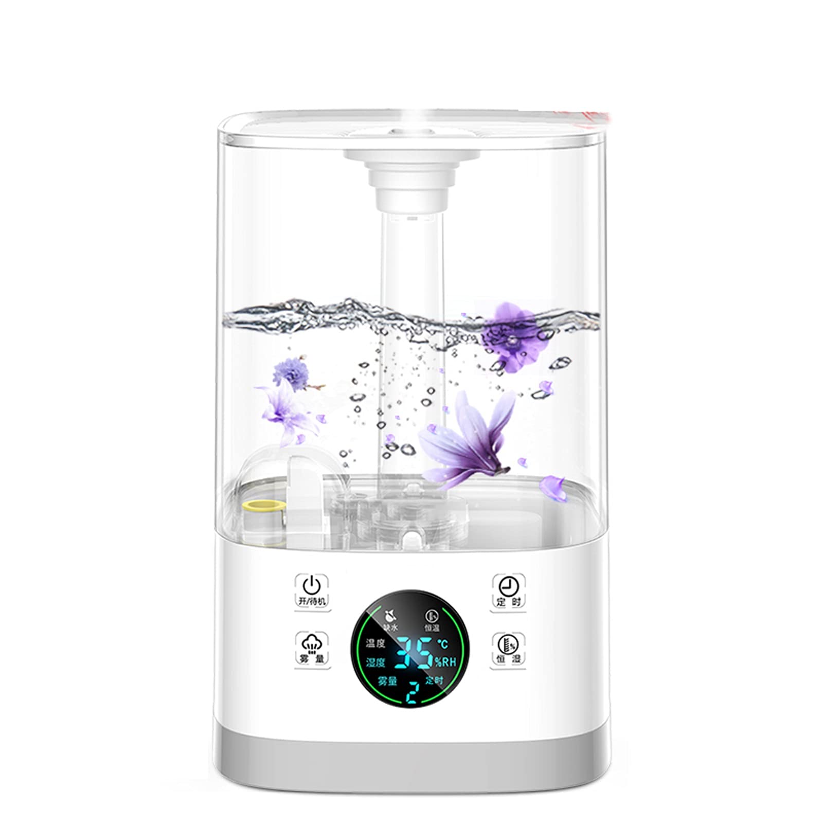 Humidificadores de Aire Humidificador, humidificadores ultrasónicos for bebés de Dormitorio Inicio, Apagado automático, Super Tranquilo Silencioso Humidificadores