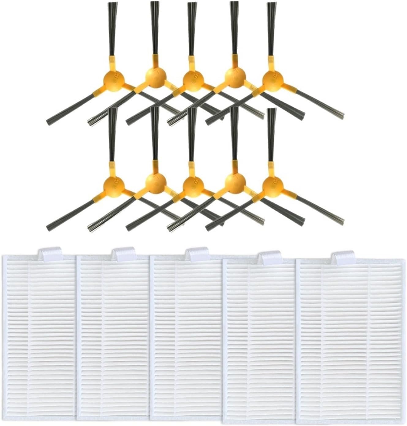 TELoni Vacuum Cleaner Replacement Parts Side Brush Hepa Filter. Compatible for ZiGMA Spark 980, Robot Vacuum Cleaner Spare Parts Accessories Kit (Color : Set D)