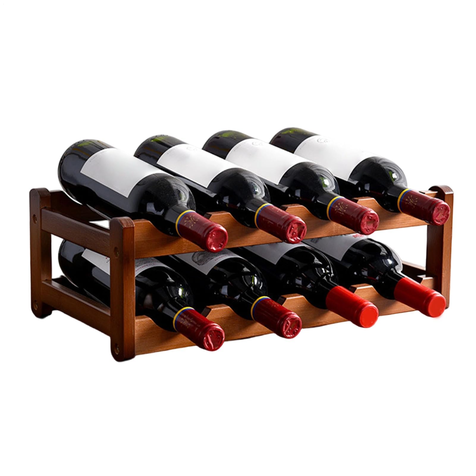 Muiltvoe Wine Racks | 8-Bottle Space Saving Organizer,Wine Storage Racks,for Friends Adults Men Women Enthusiasts Wedding Holiday Indoor Home Housewarming