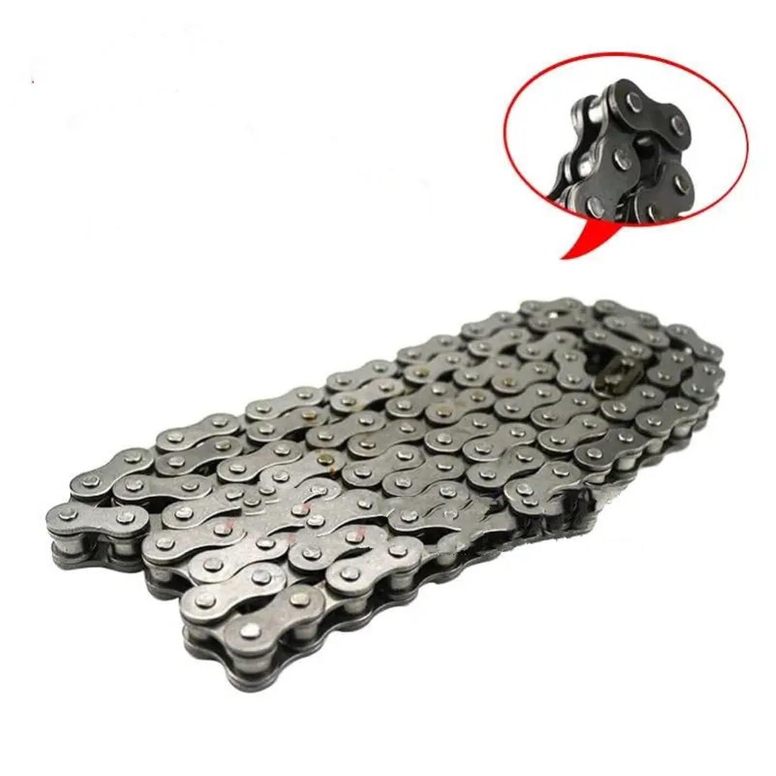 Antriebsketten T8F Kette 130/132/134/136/138/140 Links Fit Für Mini Dirt Bike Quad ATV 47cc 49cc Minimoto Pocket-Bikes Motorrad Kette(138 link)