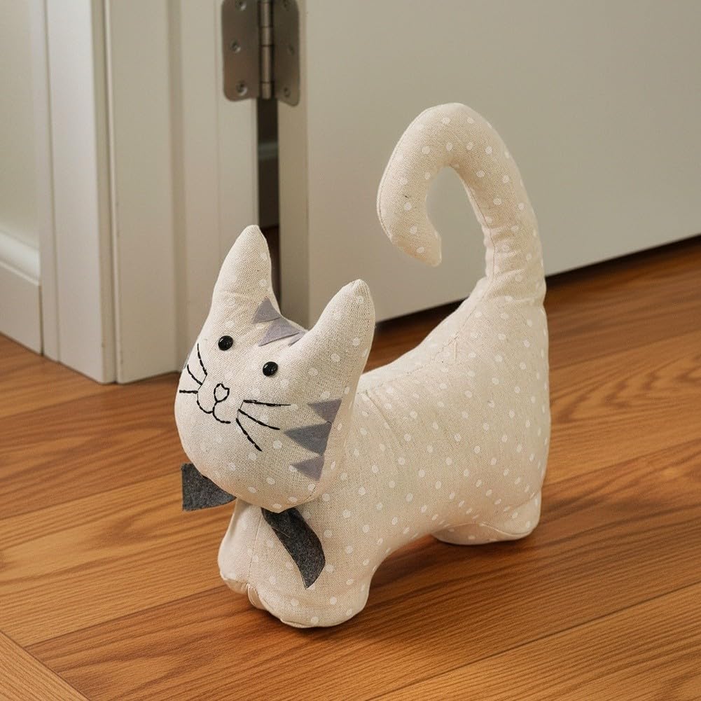 Simpatico fermaporta a forma di gatto 3D: protezione silenziosa e decorazione elegante per la casa