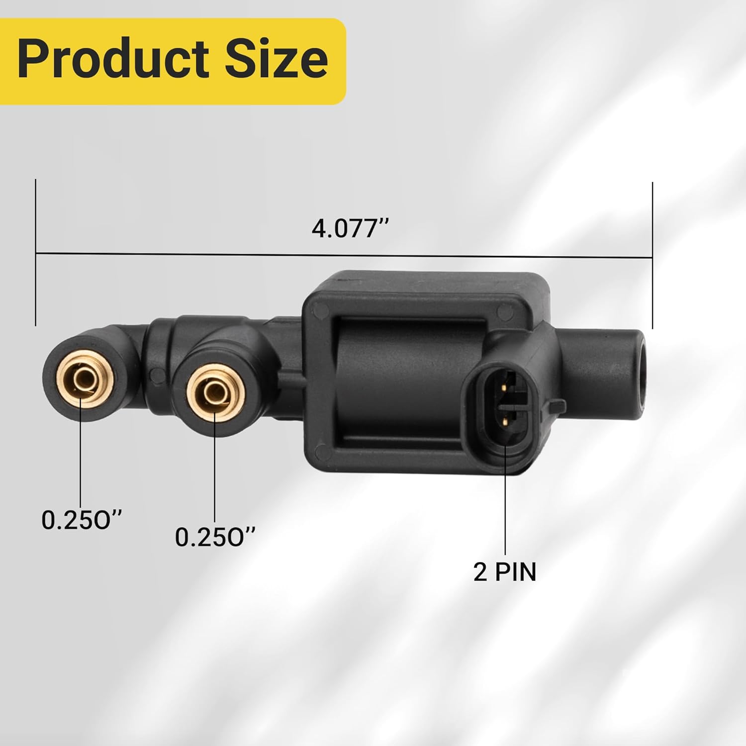 A06-60501-005 Solenoid 12V Normally Closed Air Valve Fan Clutch for Freightliner M2 106 (2008-2014), for Freightliner Cascadia (2009-2019) Replace 173.1124 S23869