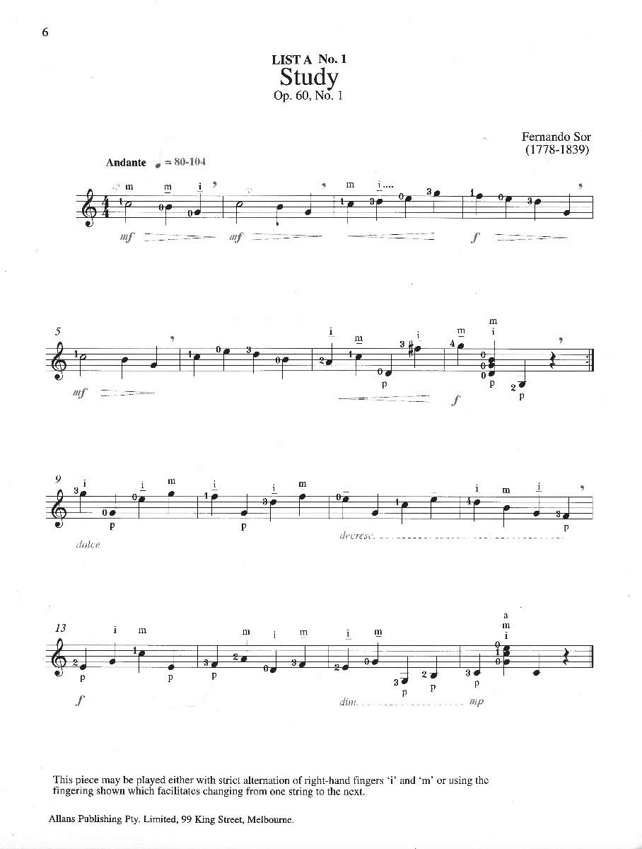 AMEB Guitar Series 1 Preliminary Grade Book