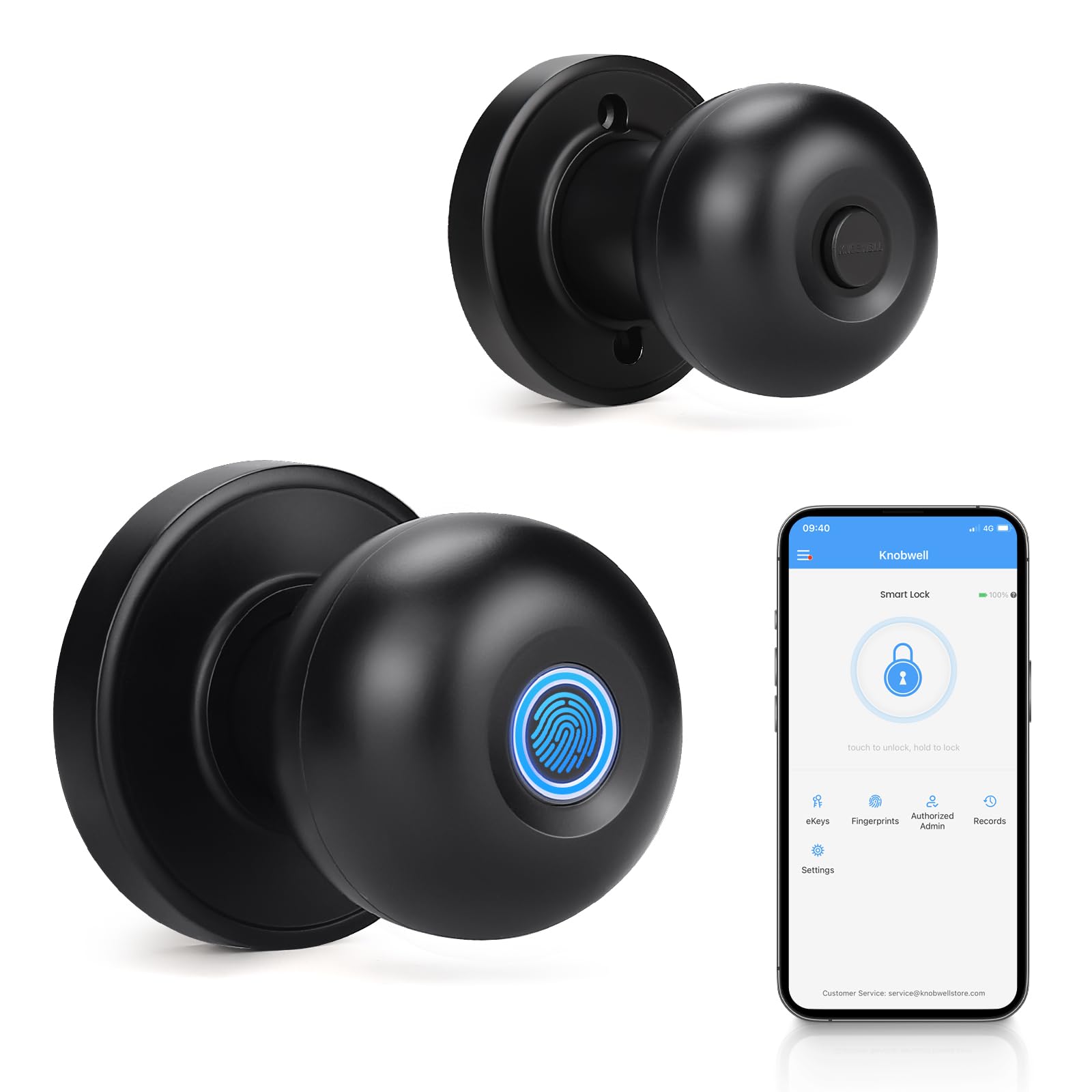 Smart Fingerprint Door Knob - Keyless Entry -9