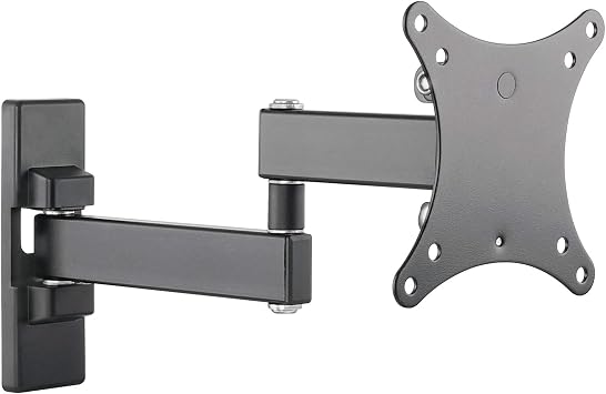 SIIG TV Monitor Wall Mount for Most 13" to 27" LCD Plasma Flat Screen Monitors up to 33lbs - VESA 75x75mm / 100x100mm - Full Motion Articulating Adjustable Extension Arm