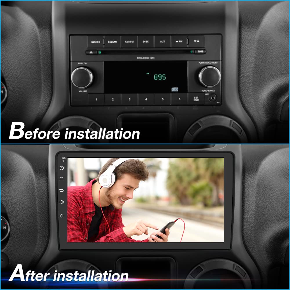 Car Radio Stereo For Jeep Wrangler JK Compass Dodge Ram