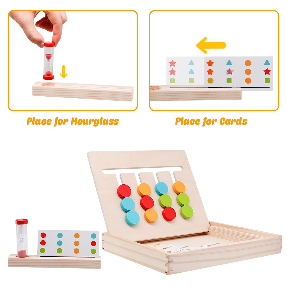 Jeu D'association De Formes En Bois – Tri De Puzzles éducatif Pour Enfants 3 Ans Et Plus | Jeu Sensoriel Préscolaire