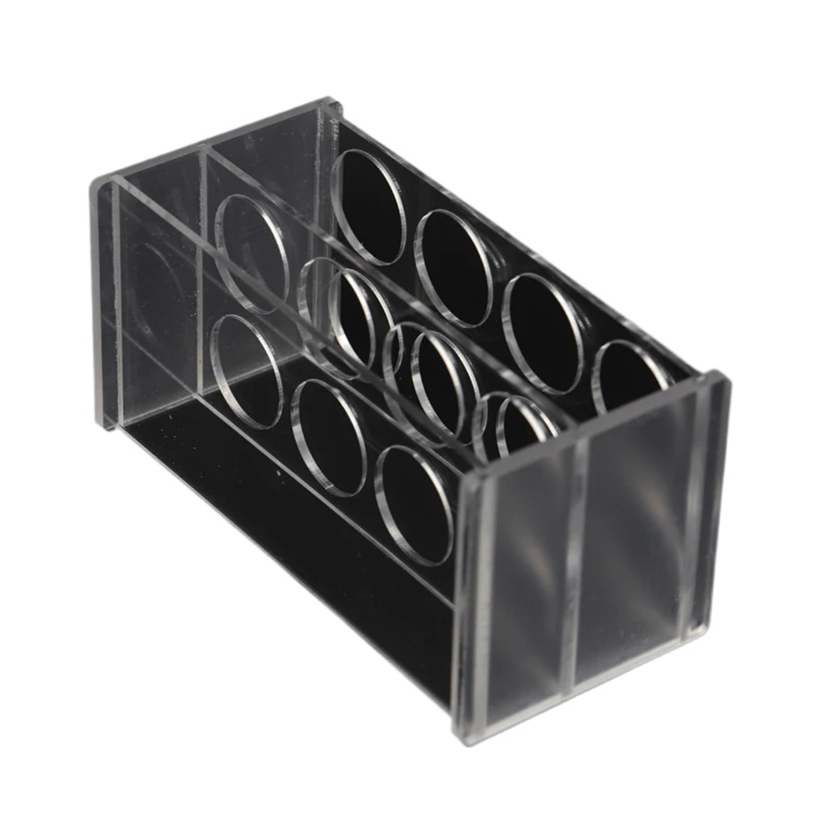 soporte for tubos de ensayo 0,2/0,5/1,5/2/5/7/10/15/20/25/50/100ml 24/48/40/96 agujeros Placa de almacenamiento soporte de tubos centrífugos de laboratorio de vidrio orgánico(1Pc 50ml 24Holes)