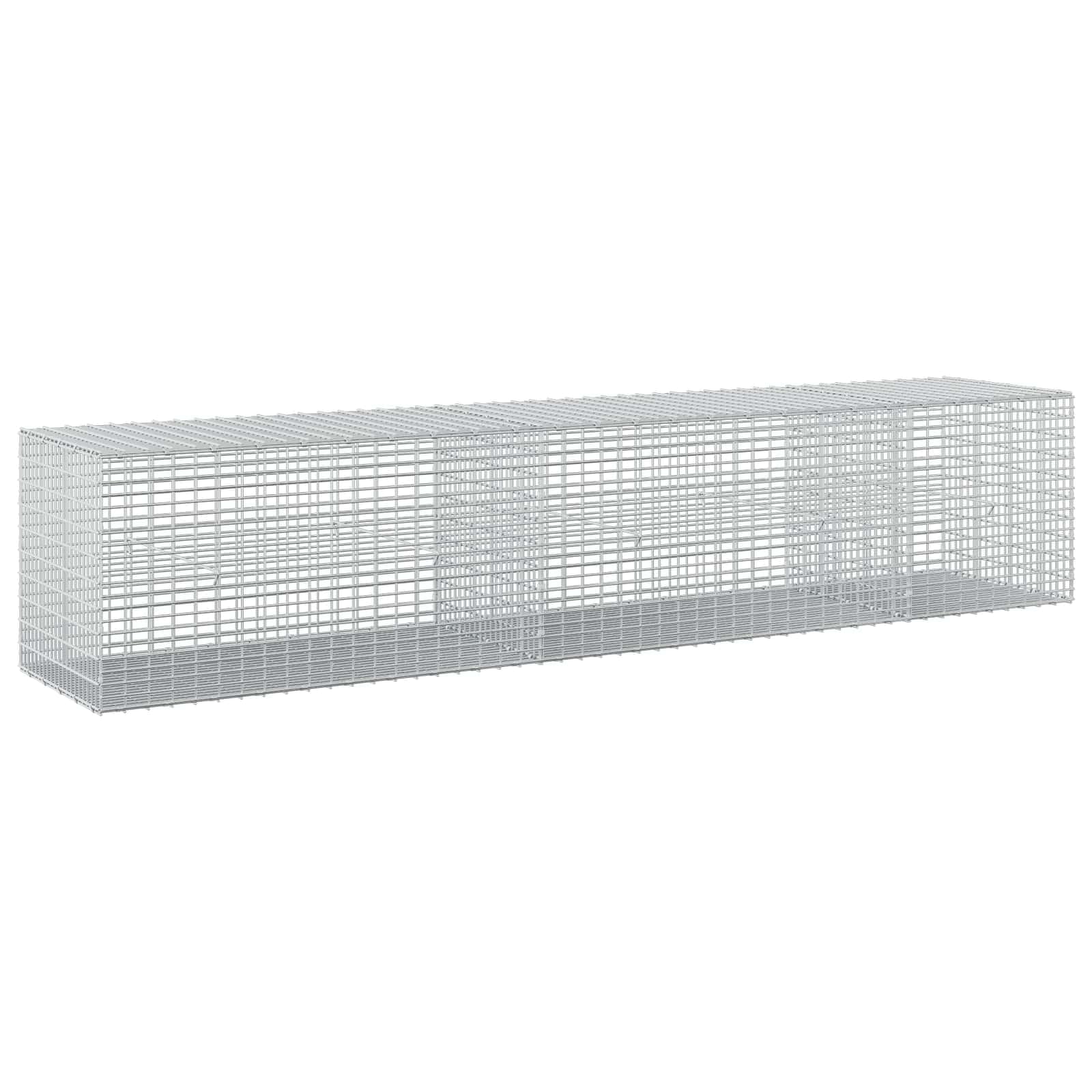 vidaXL Gabion with 3.5 mm Wire and 5x2.5 cm Mesh 250x50x50 cm