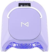 Vista 11 de M - Lámpara de uñas profesional híbrida GlowPro de 86W inalámbrica recargable LED UV, secador de uñas inalámbrico para uñas de gel, manicura, Blanco