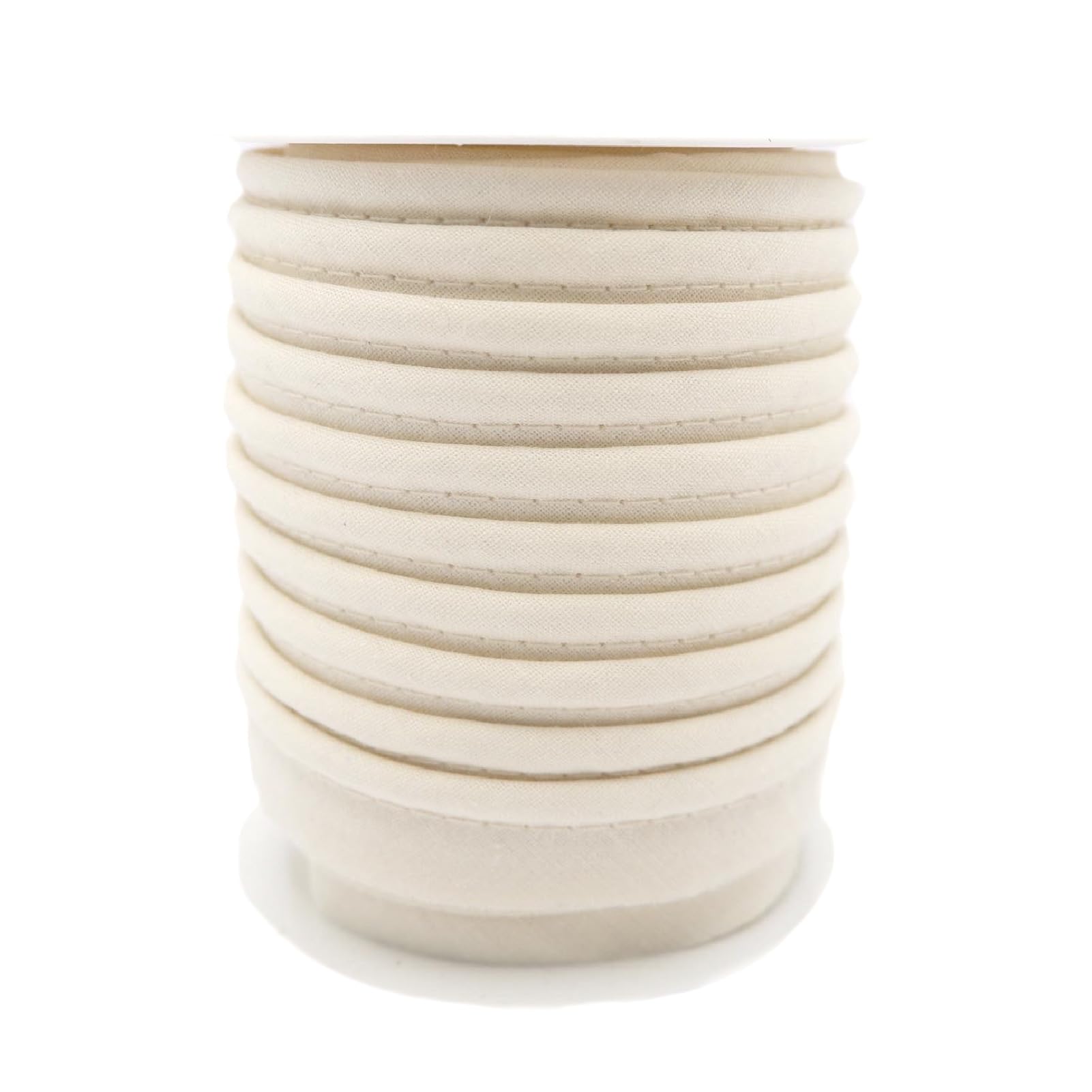 TEXTEX = Piping for Sewing Decoration, and Crafts. Composition 50% Cotton and 50% Polyester. Total Width of 15mm, Cord of 5mm