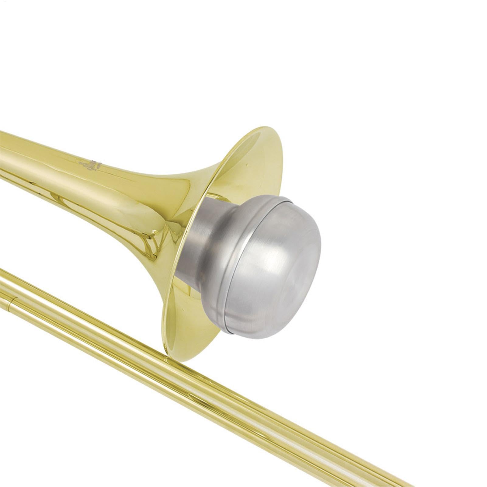 Büroklammer Straight Mute, Mute Posaunen-Tasse, Aluminium, tragbar, tragbar, Muted, professionelles Übungswerkzeug, Musikinstrumentenzubehör für Zuhause, niedriger Ton