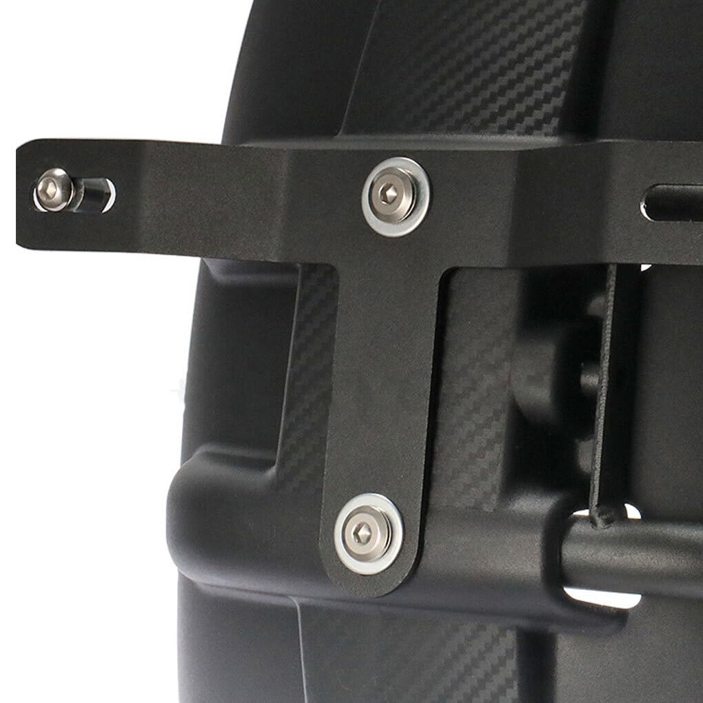 Garde-boue arrière de moto léger et sûr, avec support de plaque d'immatriculation, garde-boue d'extension en PVC facile à installer