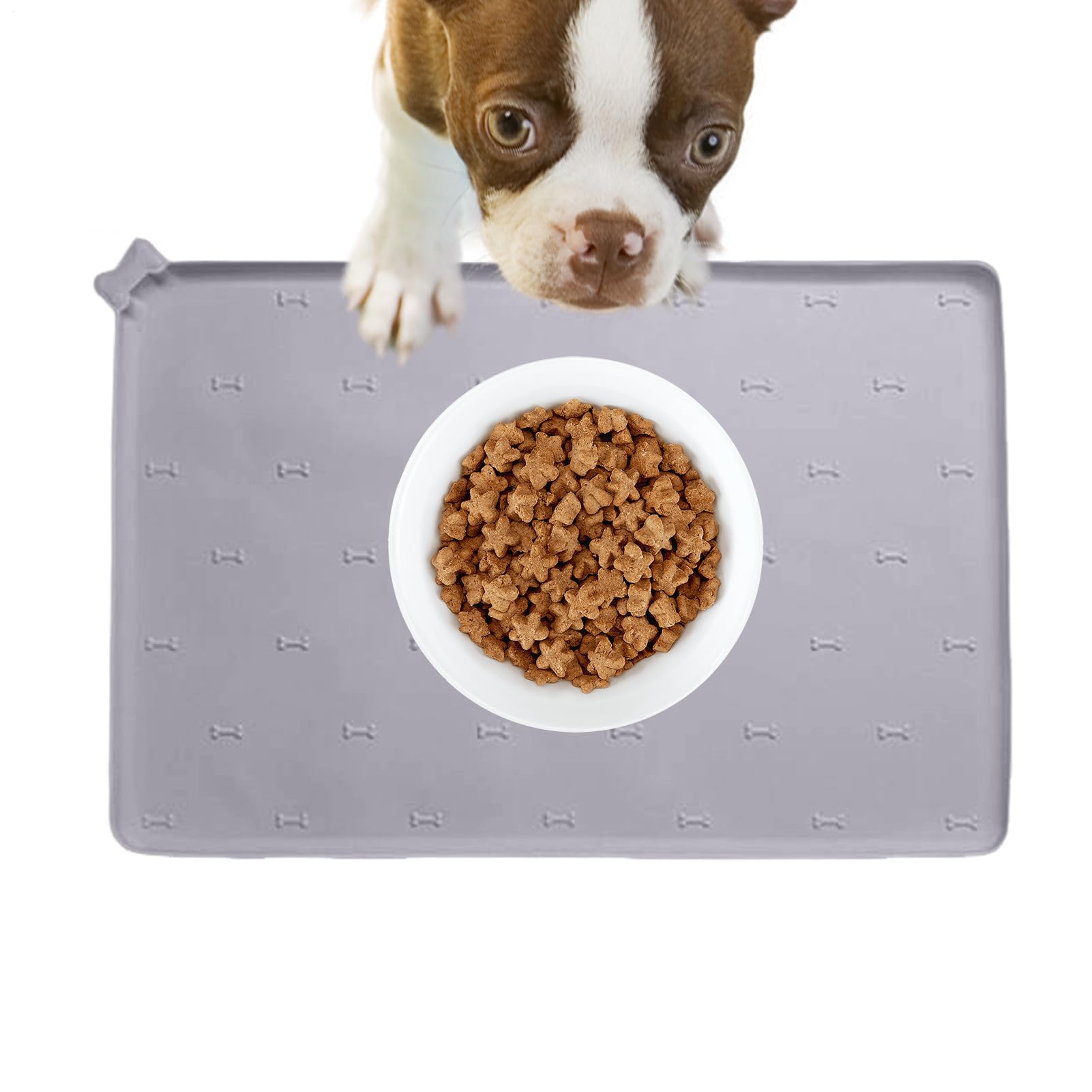 Tapis de restauration de chiens pliable et imperméable en silicone souple