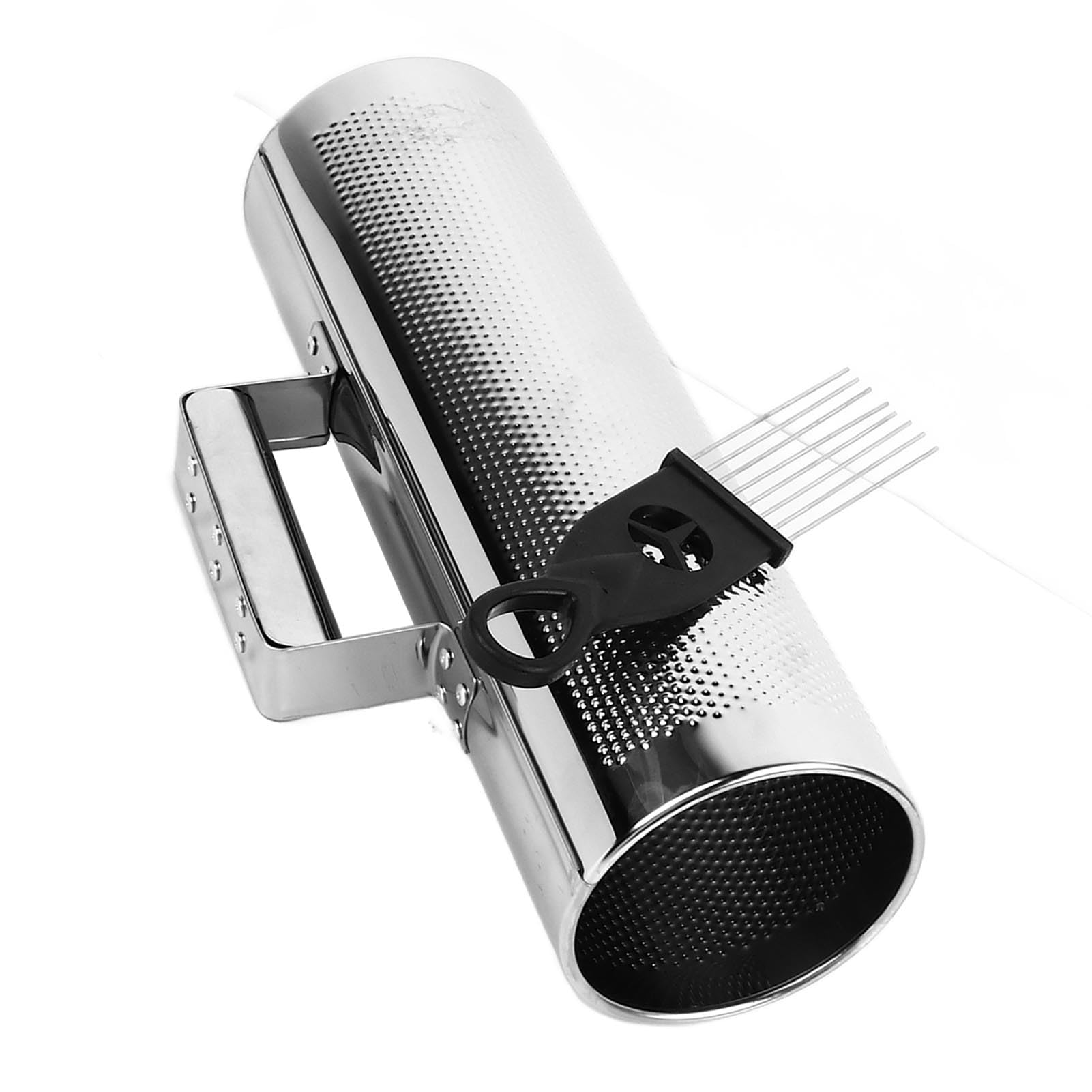 Guiro Shaker à percussion en aluminium, instrument de musique pour l'éducation précoce des enfants, Guiro en métal durable avec brosse à gratter, outil de rythme portable pour