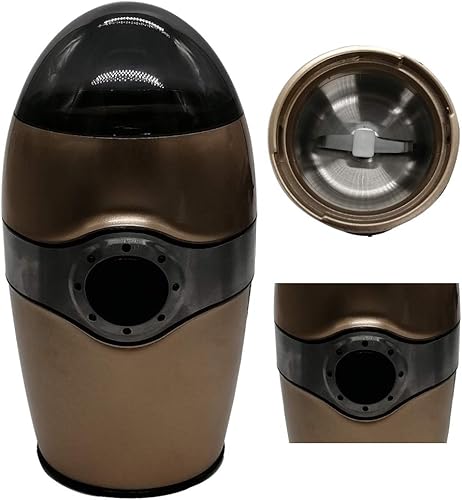 Joystar Molinillo eléctrico de café Acero inoxidable Capacidad de 3 onzas con botón de encendido y apagado fácil para café expreso latte mocas,