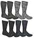 4 Pair Pack excell Mens Heat Retainer Winter Thermal Socks, Boot Socks