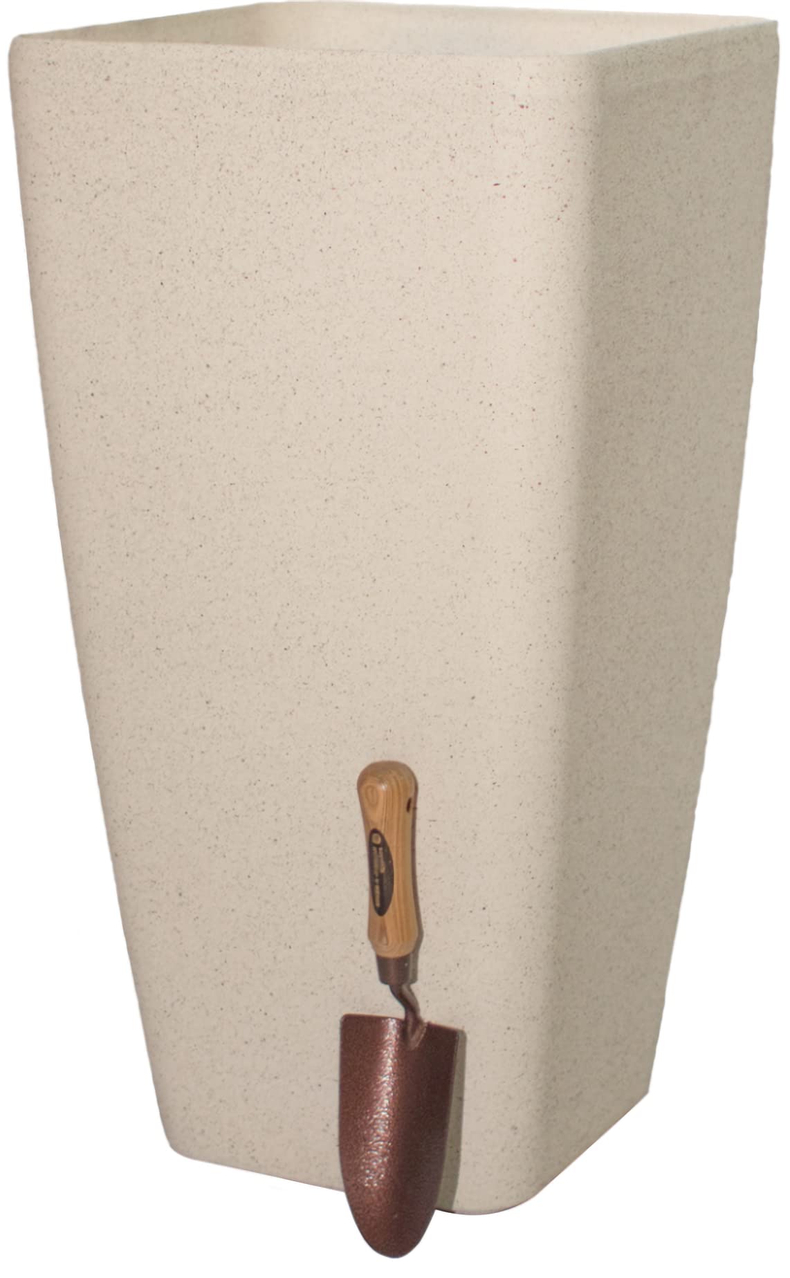 Primrose Stone Effect Resin Indoor Outdoor Flared Planter Trough in White 76cm (29.9in)