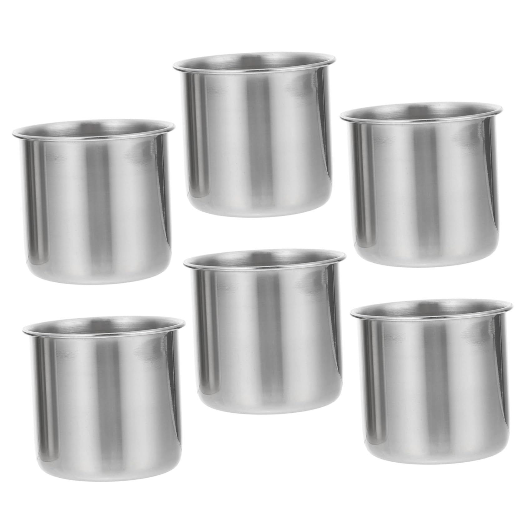 6 Piezas Vasos Medidores Inoxidable sin Resistentes y Caída para Líquidos Domésticos
