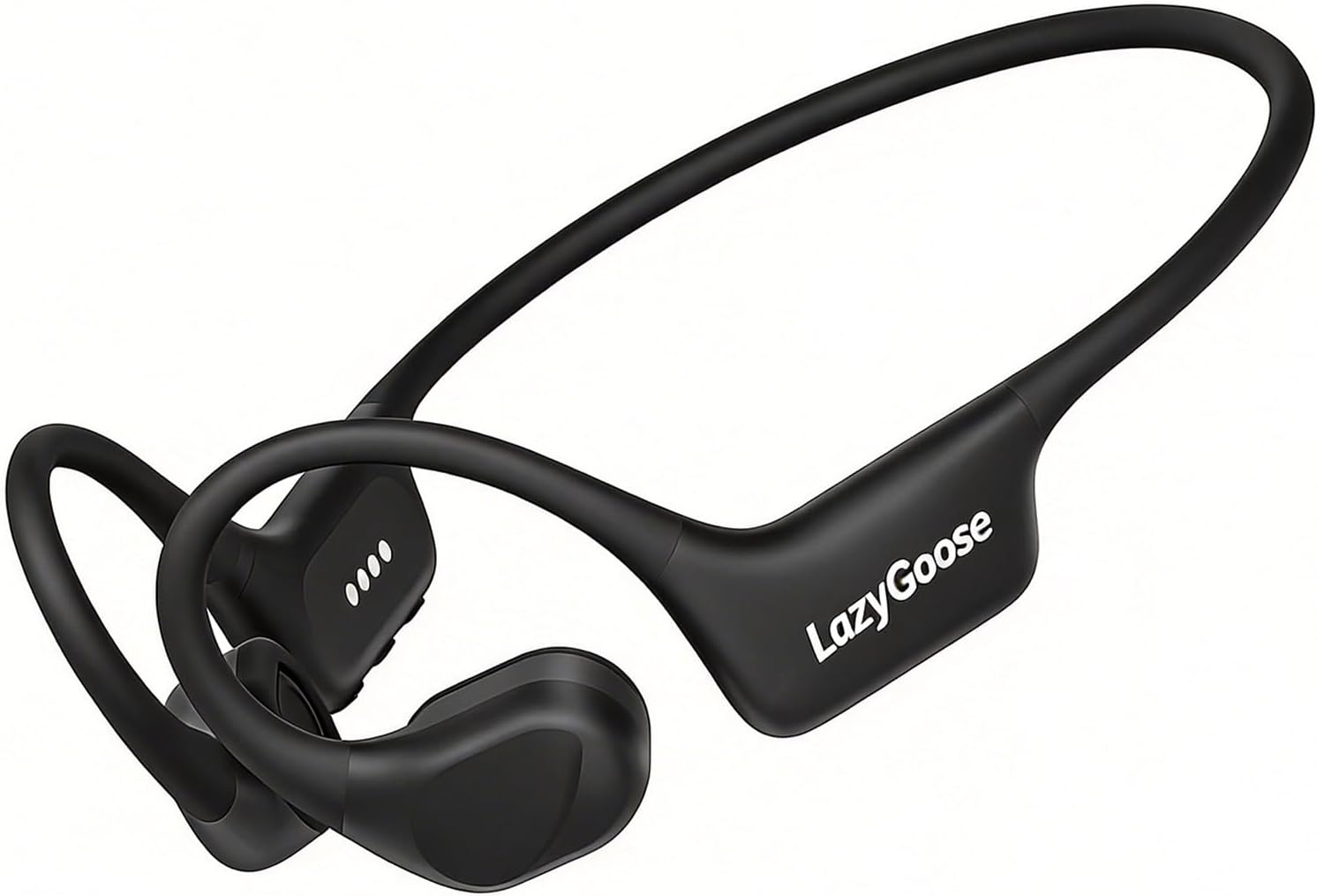 Open Ear Bone Conduction Headphones Bluetooth 6.0 Sports Earbuds with Mic, IPX7 Waterproof Sweatproof Headset for Running, Cycling, Lightweight Stereo Sound with Fast Charging