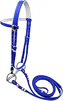 menolana Rédea de cavalo com rédea, cabresto, equipamento equestre, arreios, coleira, cabresto, corda para montaria em trilha