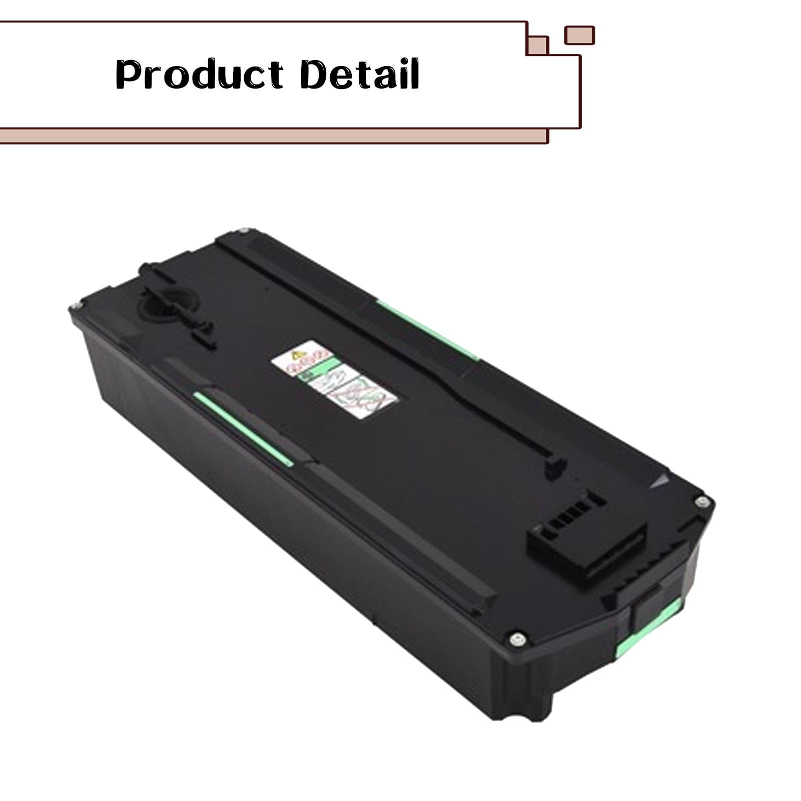 PUCIO 418425 6D0BQ-6400 Box De Tóner De Desecho De Alta Capacidad Compatible para RICOH IMC2000 IMC2500 IMC2510 IMC3000 IMC3010 IMC3500 IMC3510 IMC4500 IMC7010 Impresoras 1 Pack
