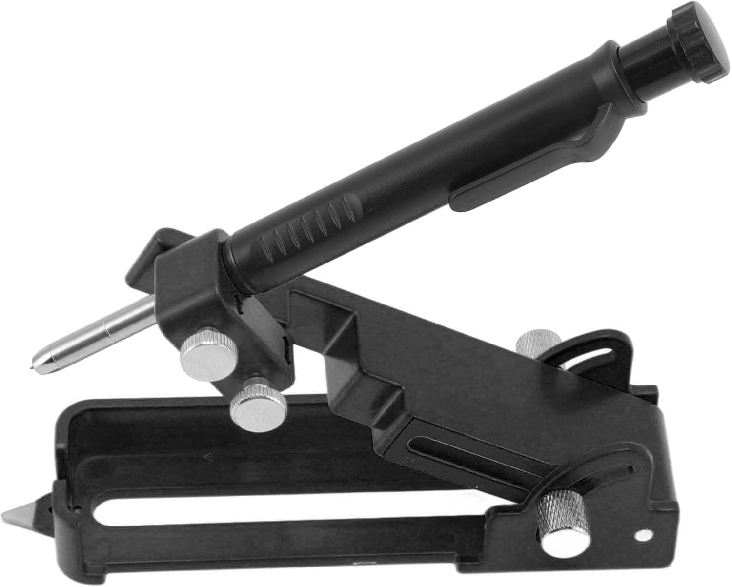 Multifunction Scribing Tool Construction Pencil Aluminum Alloy DIY Woodworking Marking Gauge, Construction Pencil for DIY Woodworking, Scriber Line Maker Measuring Tool (Black)