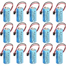 SHENYANG 15-Pack CR17335SE-R/3V Q6BAT PLC 3V 1800mAh Li-ion Battery for Mitsubishi Q25PRHCPU Q170HBATC QNS FANUC system