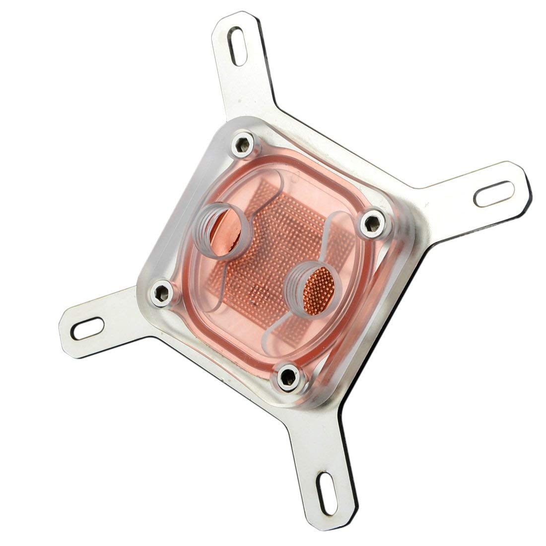 Amazon | Mollytek cpu 水冷 ブロック 水冷 クーラー 銅ベー