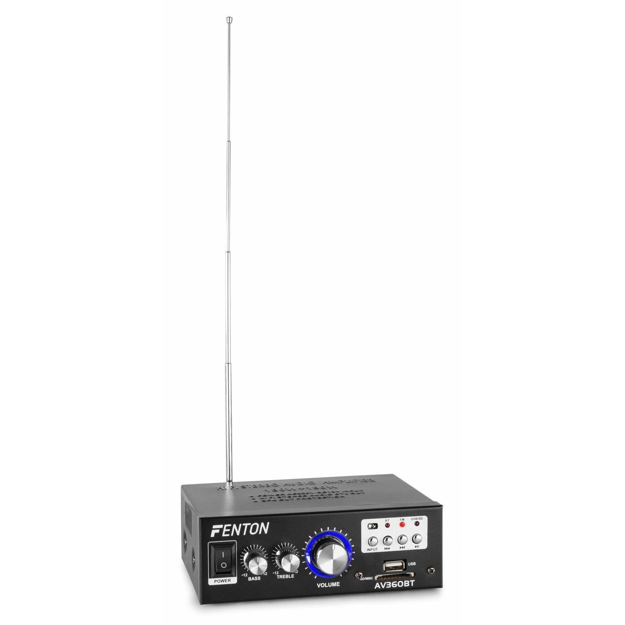 AMPLIFICATORE 2x40W con BT/SD/USB/MP3/F