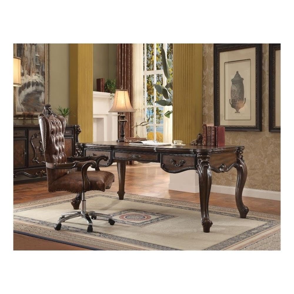 Amazon.com: Acme Furniture Versailles Cherry Oak Executive Desk