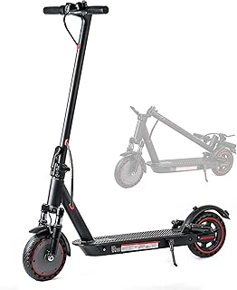 Zusammenklappbarer Elektroroller für Erwachsene, 10,4-Ah-Batterie, Stoßdämpfung vorne und hinten, Reichweite 25–35 Kilometer, APP-Verbindung