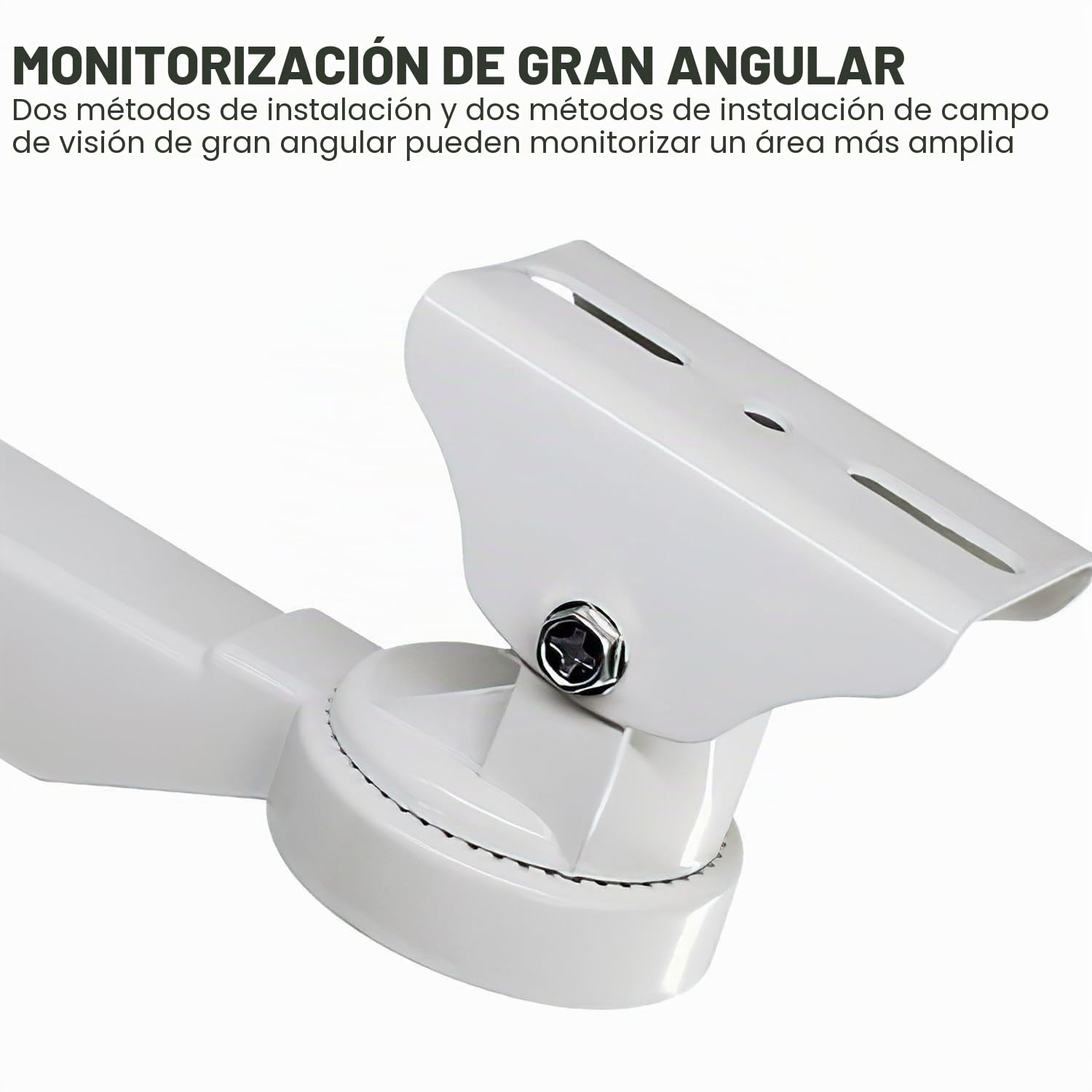 Soporte de Cámara Exterior Ajustable, Soporte Camara Vigilancia, para Cámaras de Seguridad y Videovigilancia, Angular Multiángulo Ajustable para Cámara Exterior, Instalación Fácil y Versátil