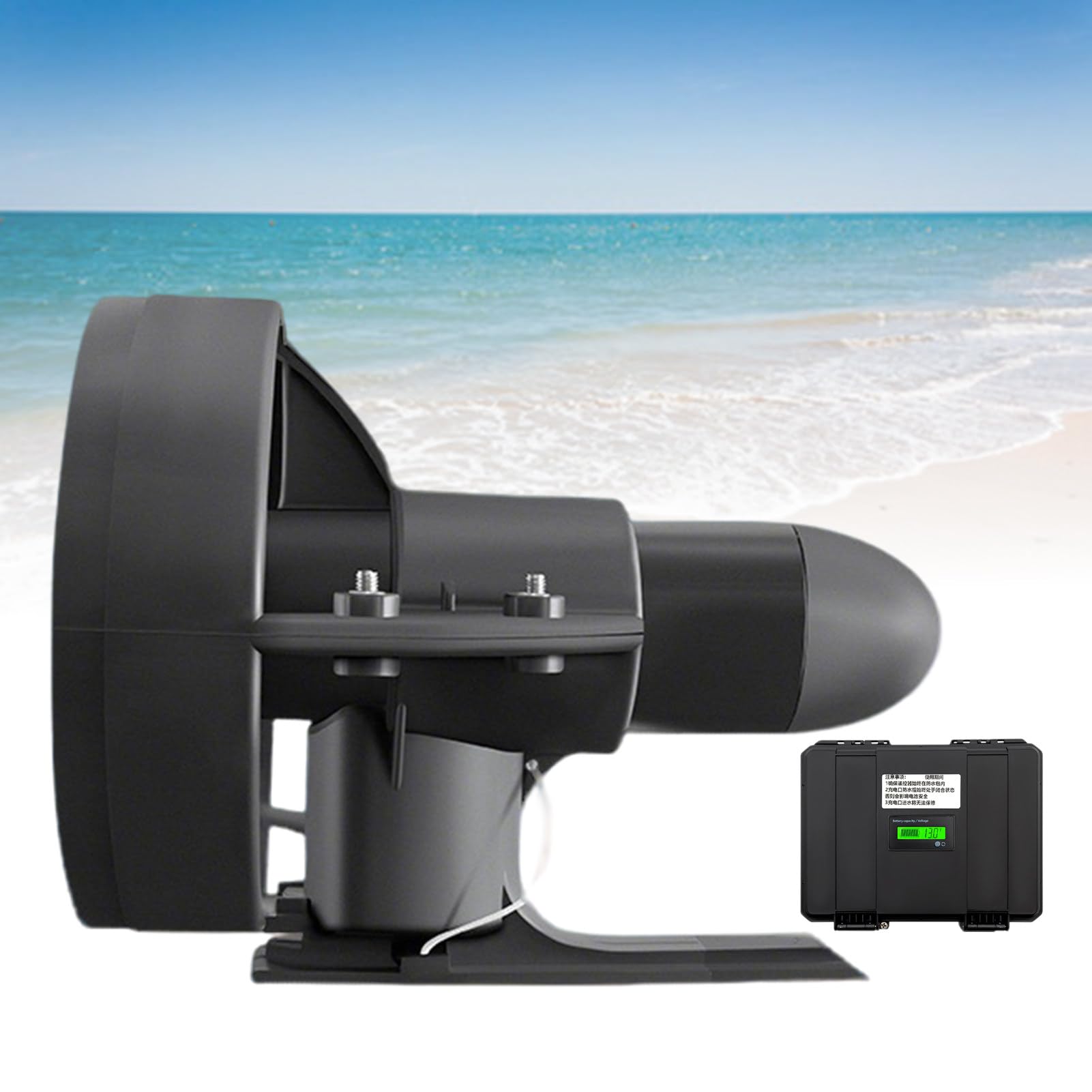 ExoticaBlend Underwater Thruster 12V Propeller Propulsion Underwater Thruster Surf Board Surfboard Electric Motorized Fin Suitable for Paddle Boards Fishing Boards Surfboards etc 216W