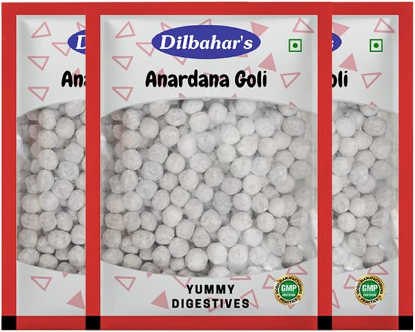 Dilbahar's Yummy Digestive Anardana Goli - Churan - Pachak 400g Pack of 3