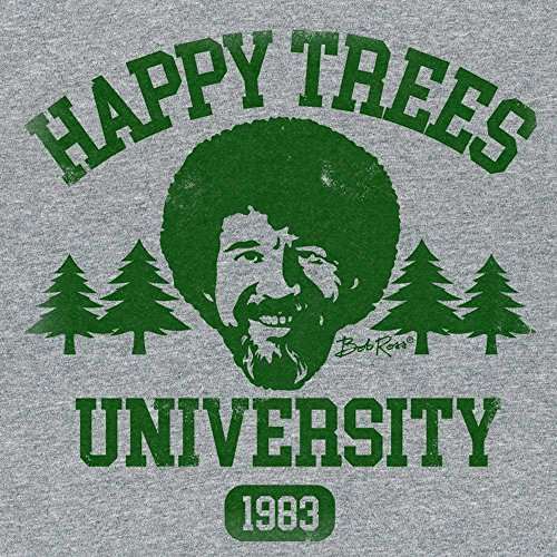 Bob Ross Happy Trees University Official Licensed Graphic T-Shirt3