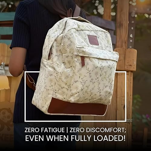 Miniatura 4 de Women Bag Canvas Tote Bag for Women, Spacious Shoulder Handbag with Faux Leather Handles Travel Bag for Shopping