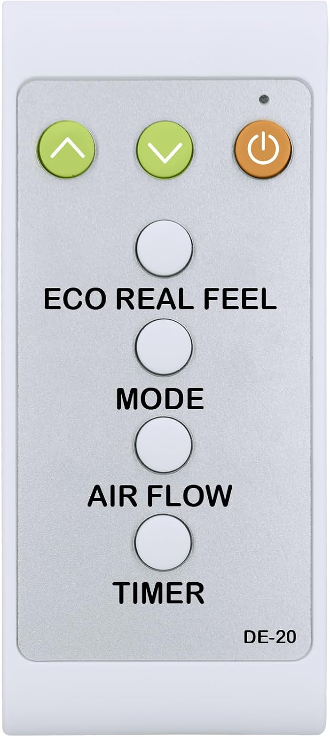 Replacement Remote Control for Delonghi Portable Air Conditioner PAC EL 375 HGRK-6AL WH (2022) CA PAC EL375HGRK-6AL WH PACEL375HGRK-6ALWH PACEL375HGRKC-3ALWH PACEL375HGRKC3ALWH PAC El375 US
