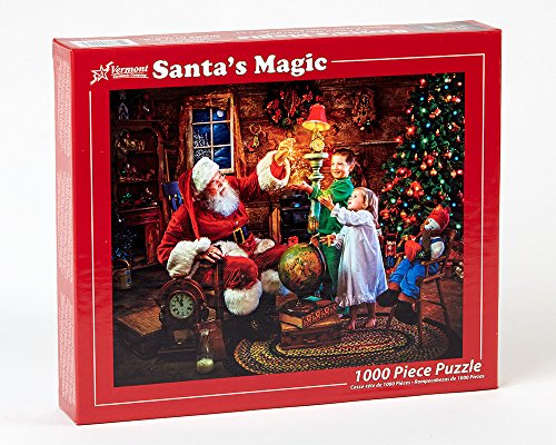 Vermont Christmas Company Santa\'s Magic Christmas Jigsaw Puzzle 1000 Piece - Thumbnail 2