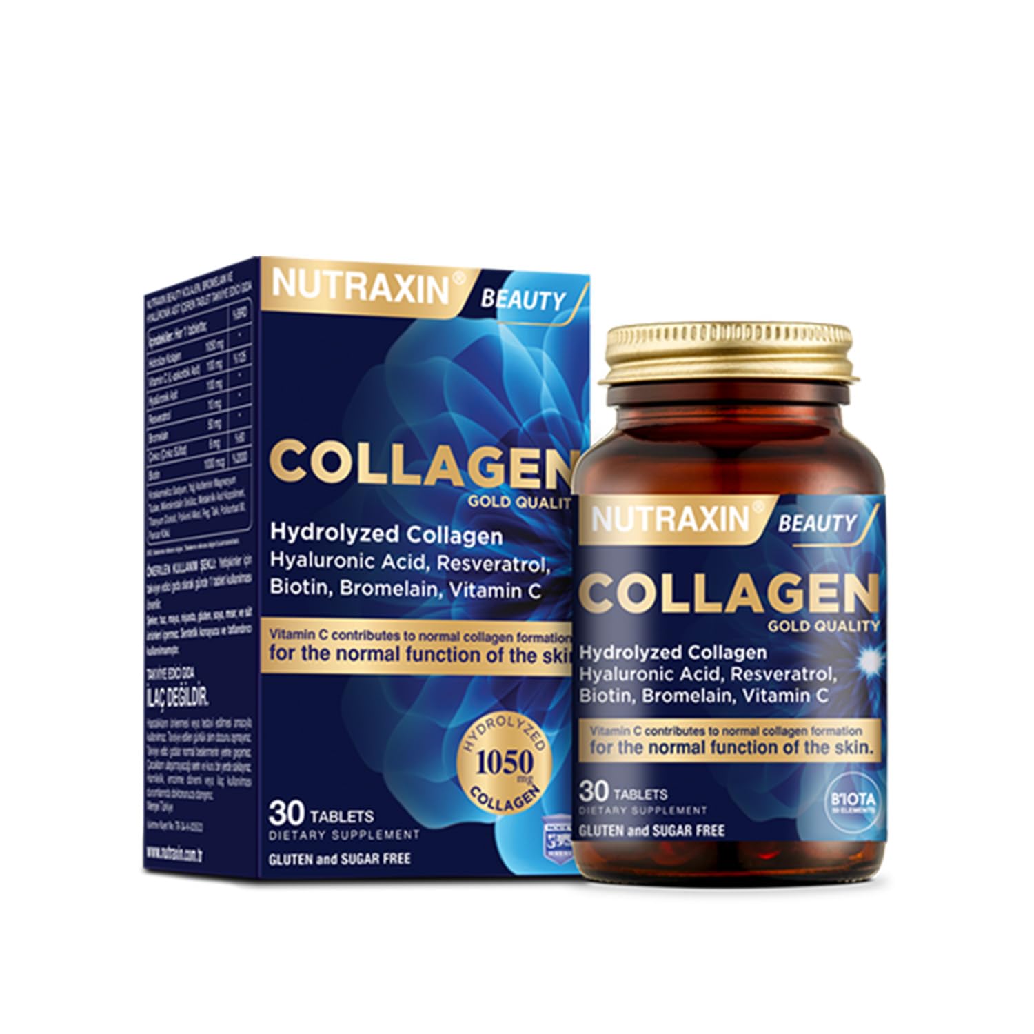 Nutraxin Beauty Collagen Gold Quality 30 Tablets