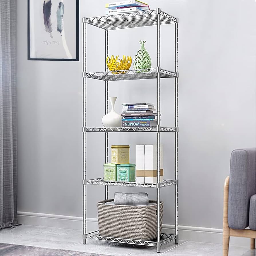 ShelF Tech System スチールラック 5段 H195W121D46 Amazon.com