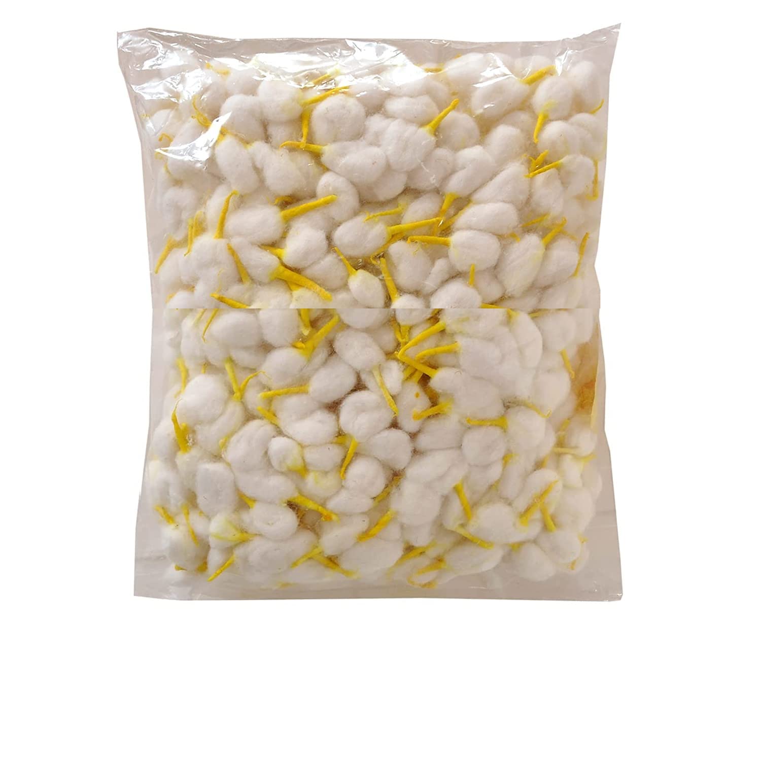 Nobel Chandan Tip Wicks Hand White Pure Cotton Wicks For Religious Pooja, Diya Batti Puja, Aarti At Home And Mandir. (Approx. 230Pc.) (Chandan Tip Wicks)